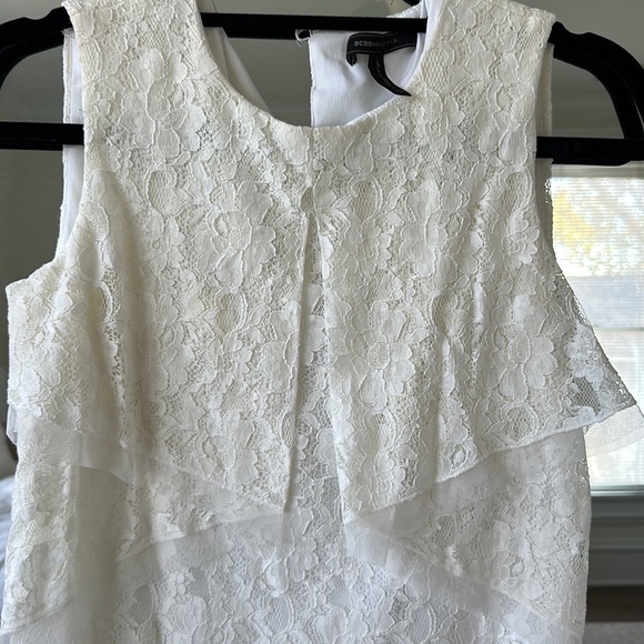 BCBG white lace shift dress - Picture 5 of 6